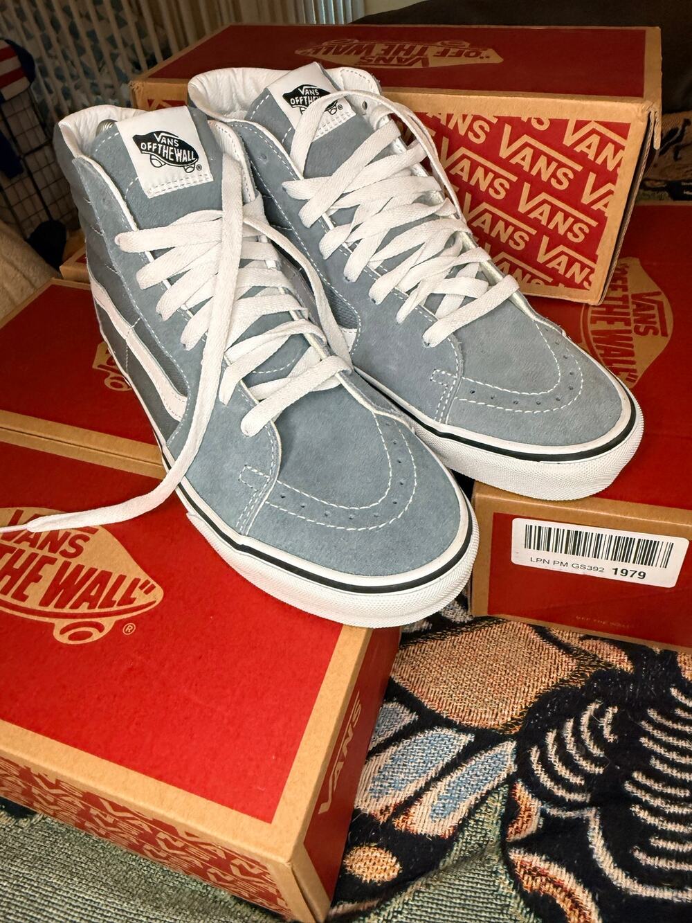 BRAND NEW Vans Sk8 Hi Stormy Weather Men 8/Women 9.5